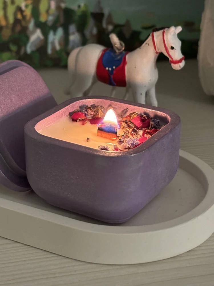 Candle Making Jars With Lids - 1Set DIY Cetakan Silikon Toples Lilin