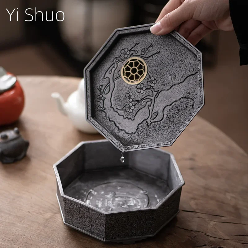 Pour Pot Aluminum - Nampan Pot tua timah murni Retro