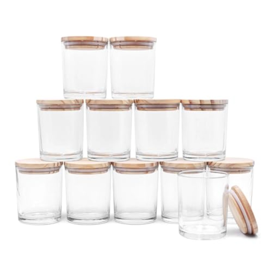 Candle Making Jars Wholesale - 12 PCS Stoples Lilin Kaca Tebal