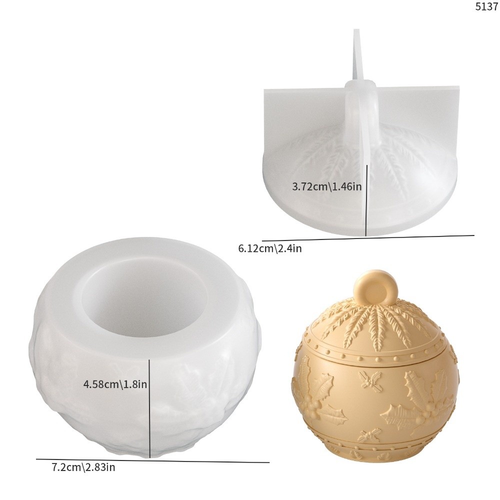 Candle Making Jars With Lids - Cetakan Lilin Silikon Baru Desain Berry