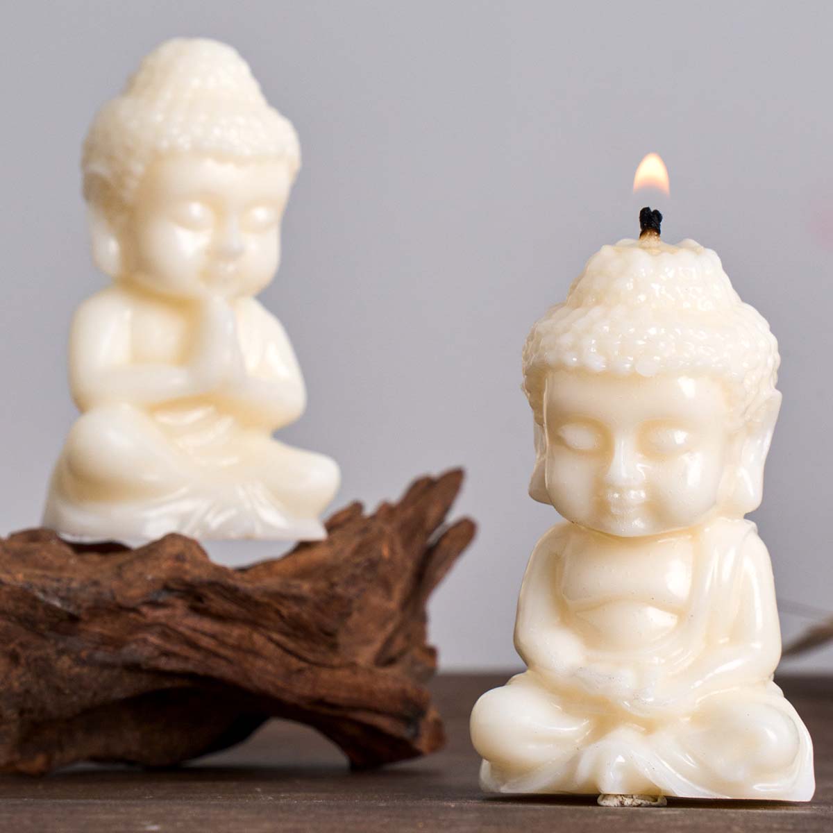 Candle Making Process - Cetakan Lilin Silikon Buddha 3D DIY