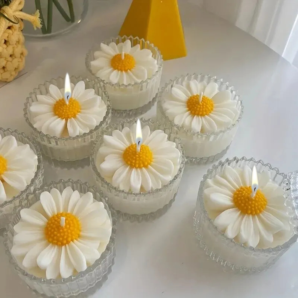 Candle Making Jars Wholesale - Cetakan lilin aster silikon gipsum aromaterapi