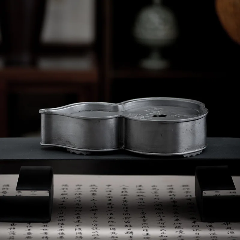Pour Pot Aluminum - Nampan Pot Tua Timah Kuno Labu