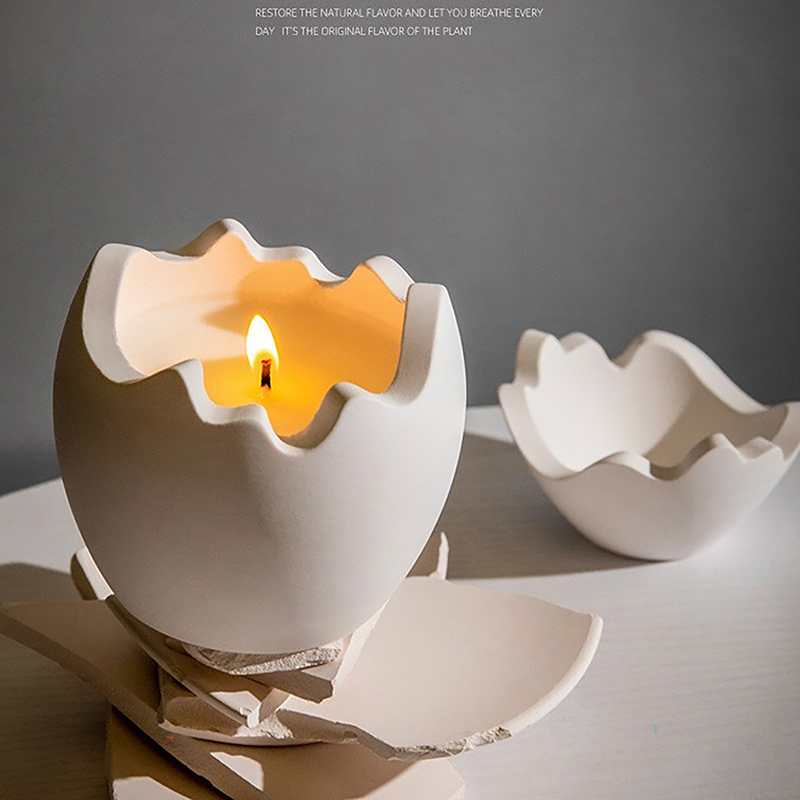 Candle Making Jars With Lids - Cetakan Lilin Bentuk Telur, Kotak Penyimpanan,