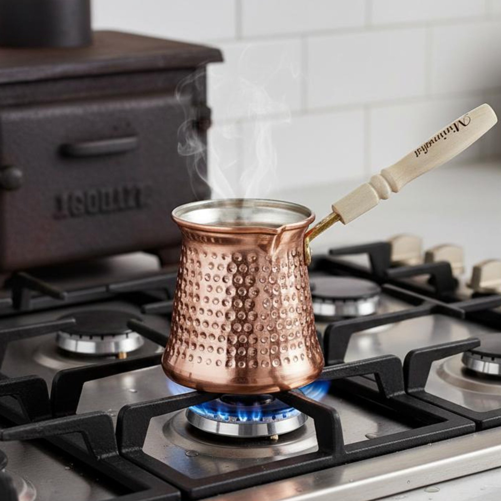 Teko Kopi Turki Bingkai Tebal  - Pour Pot Aluminum ulasan dan harga