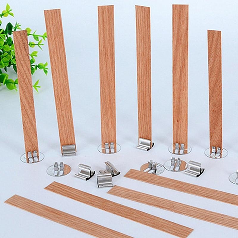 40 buah Set sumbu lilin kayu d - Wood Wick Crackle ulasan dan harga