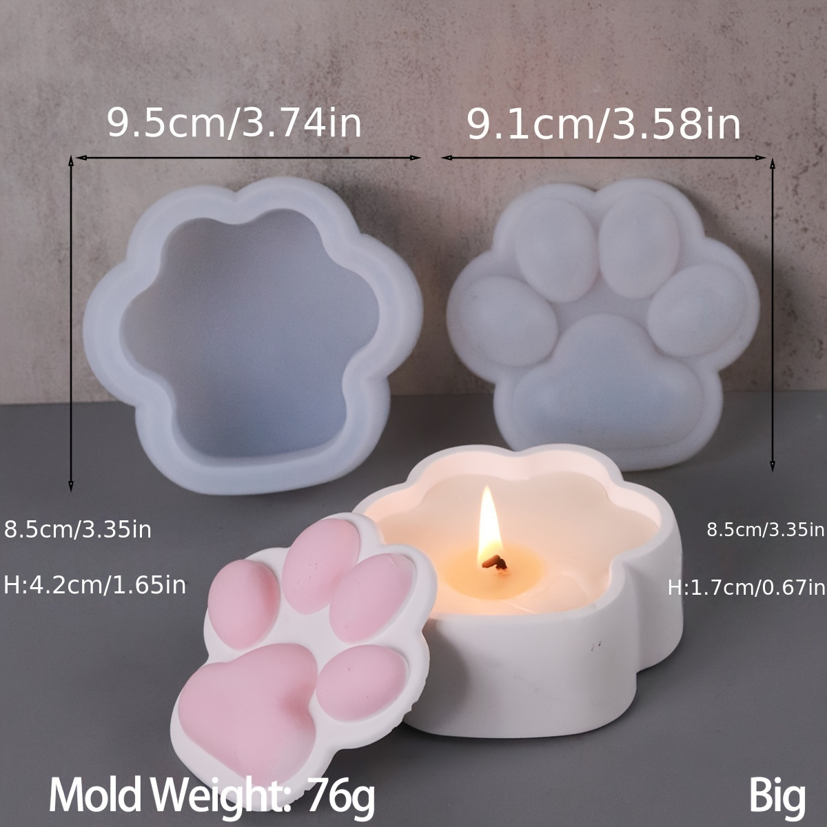 Kotak Penyimpanan Cakar Kucing - Candle Making Jars With Lids ulasan dan harga