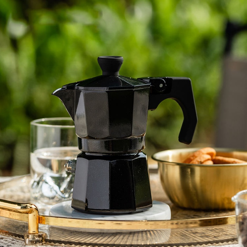 Pembuat Kopi Moka Pot Satu Can - Pour Pot Aluminum ulasan dan harga
