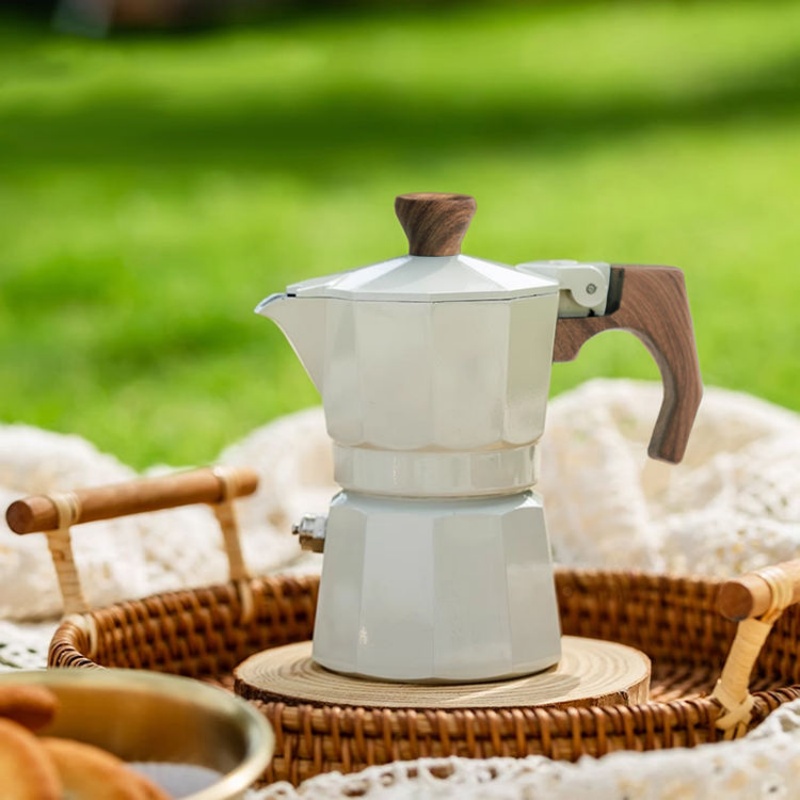 Pembuat Kopi Moka Pot Satu Can - Pour Pot Aluminum ulasan dan harga