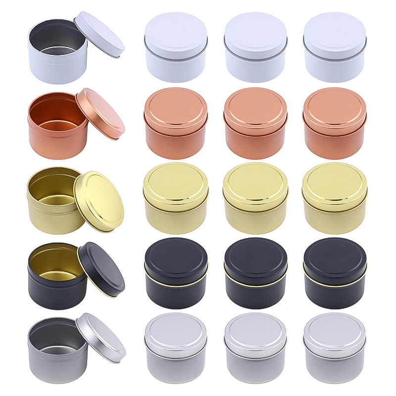 Kaleng Lilin Aluminium Bulat d - Candle Making Jars With Lids ulasan dan harga