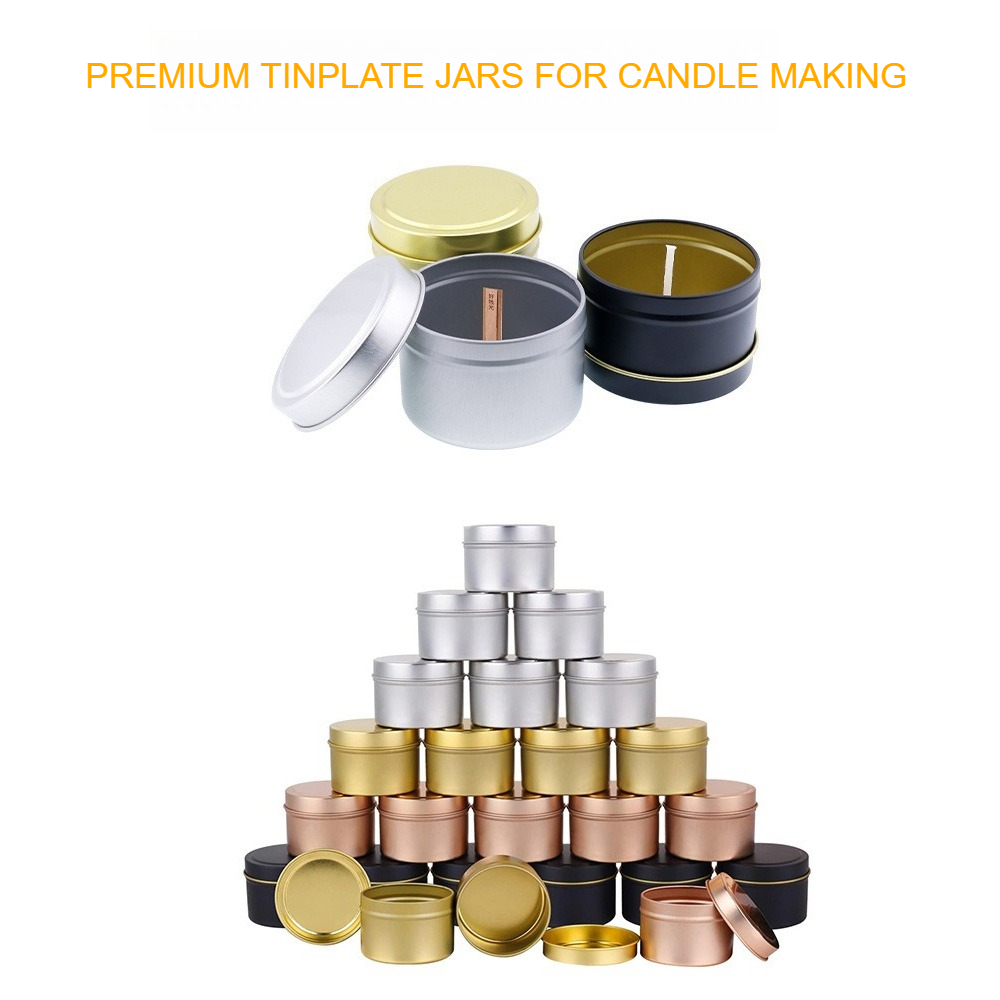 Kaleng Lilin Aluminium Bulat d - Candle Making Jars With Lids ulasan dan harga