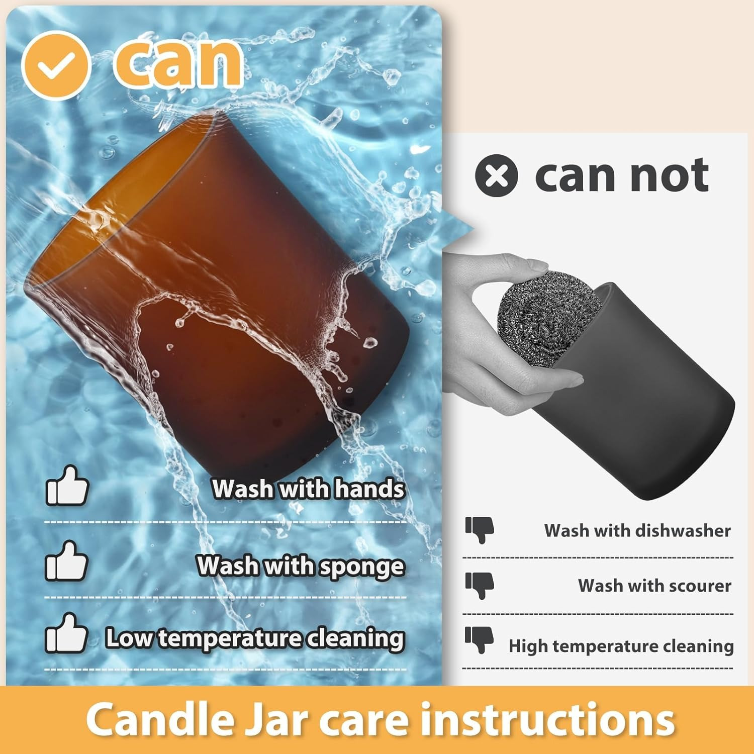 Stoples lilin tebal untuk memb - Candle Making Jars With Lids ulasan dan harga