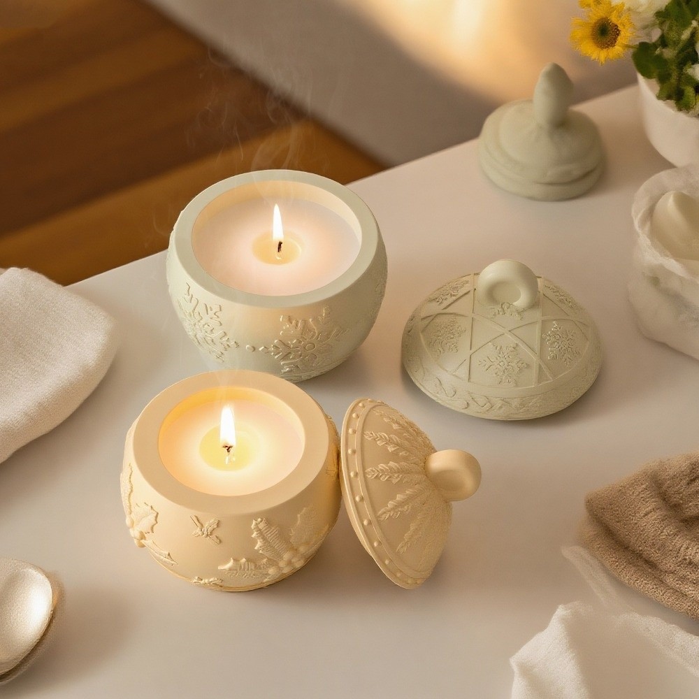 Cetakan Lilin Silikon Baru Des - Candle Making Jars With Lids ulasan dan harga