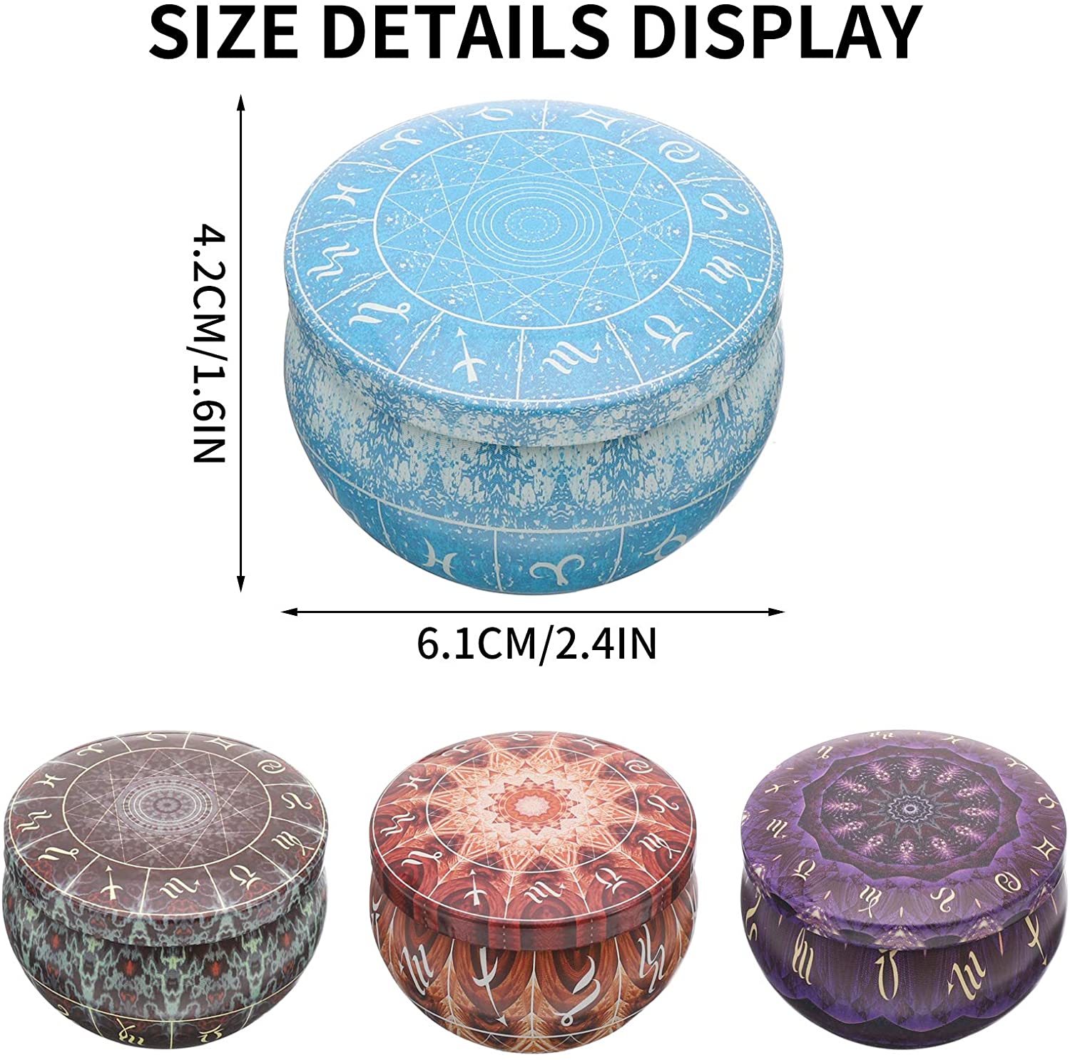 12 Pak Kaleng Lilin Wadah Lili - Candle Making Jars With Lids ulasan dan harga