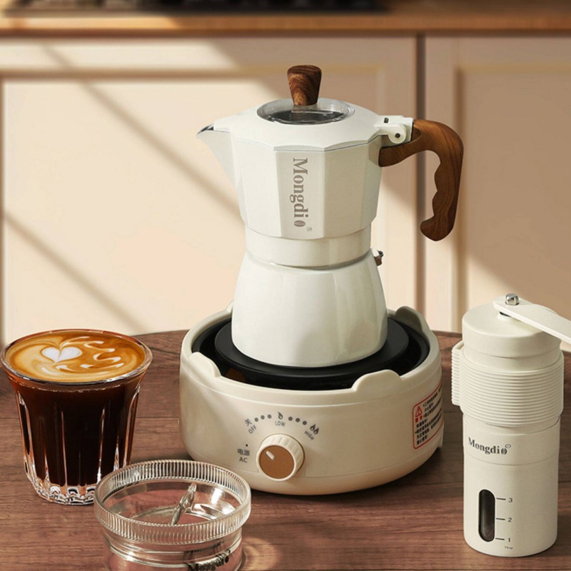 Pembuat Kopi Moka Pot Double V - Pour Pot Aluminum ulasan dan harga