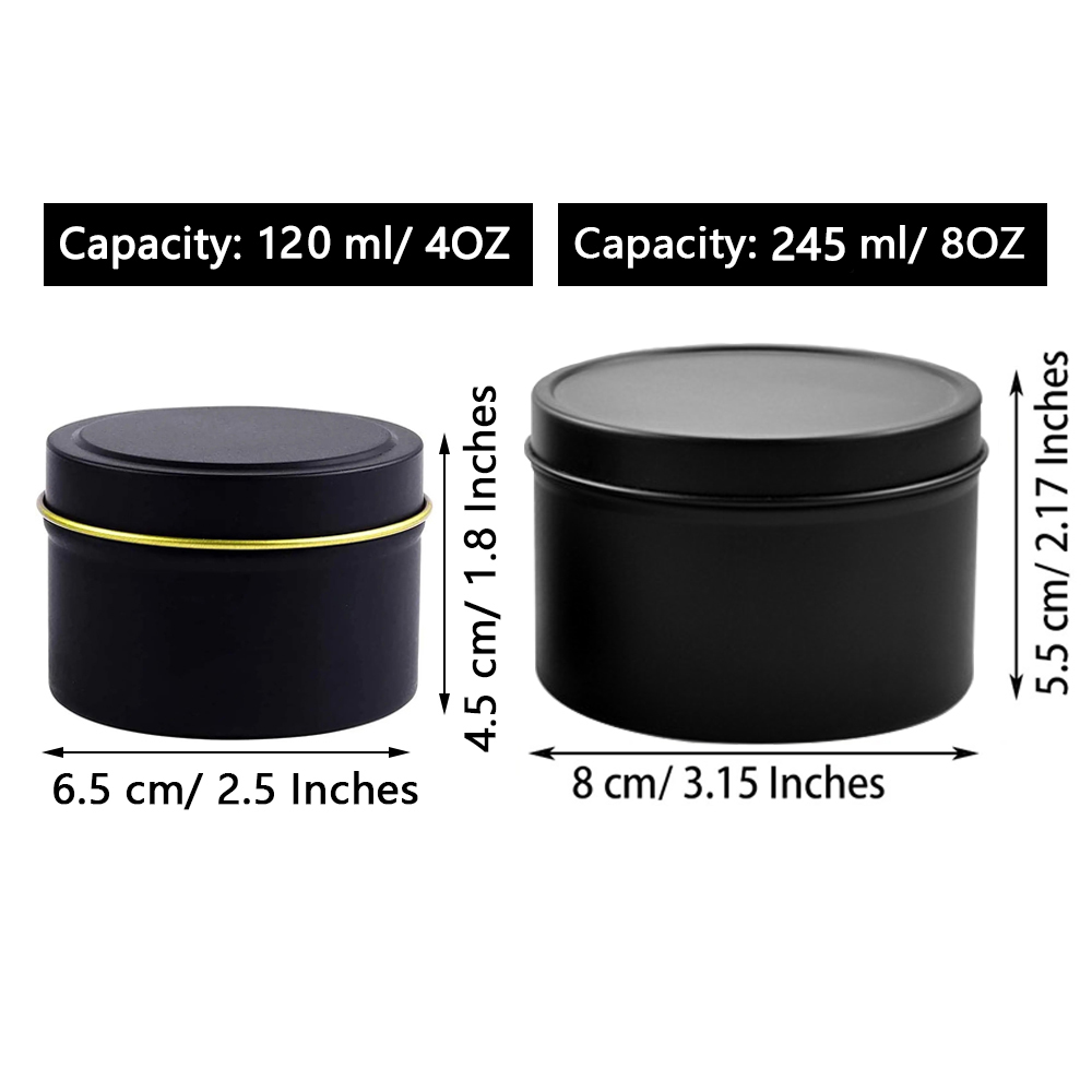 Kaleng Lilin 4oz/8oz dengan Tu - Candle Making Jars With Lids ulasan dan harga