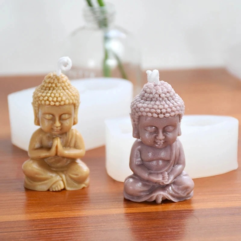 Cetakan Lilin Silikon Buddha 3 - Candle Making Process ulasan dan harga