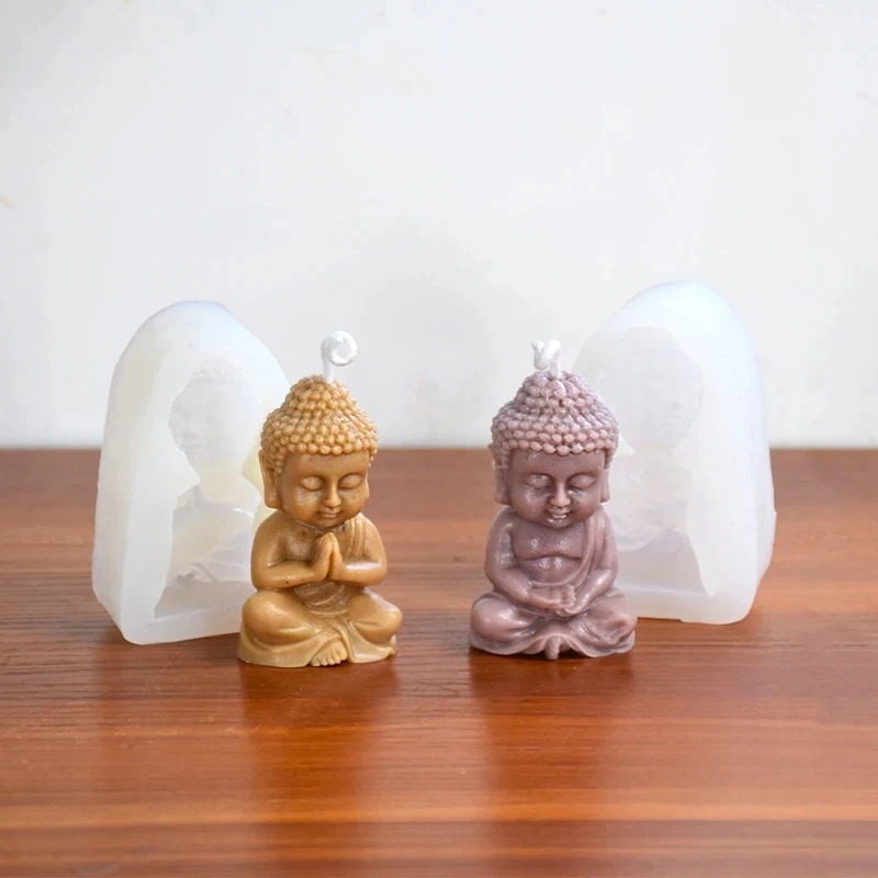 Cetakan Lilin Silikon Buddha 3 - Candle Making Process ulasan dan harga