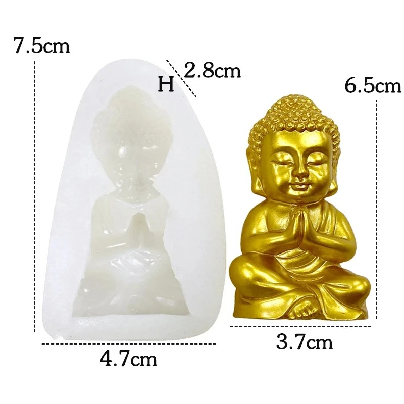 Cetakan Lilin Silikon Buddha 3 - Candle Making Process ulasan dan harga