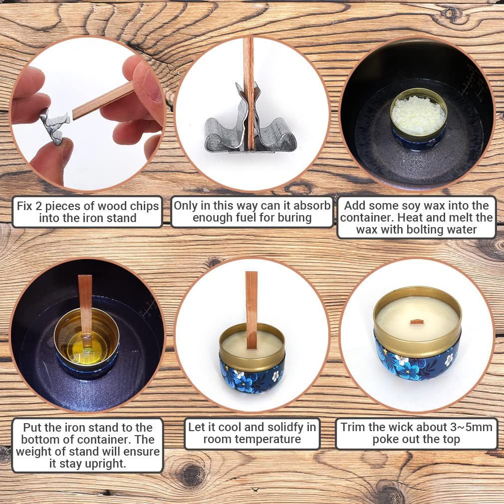 1-5 Kantong Sumbu Lilin Kayu A - Wood Wick Crackle ulasan dan harga