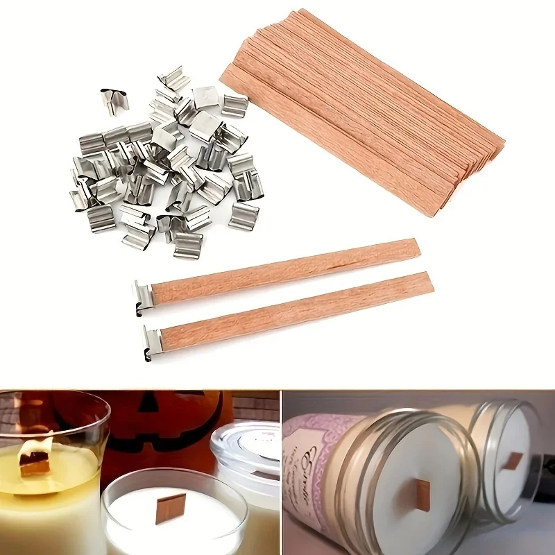 1-5 Kantong Sumbu Lilin Kayu d - Wood Wick Crackle ulasan dan harga