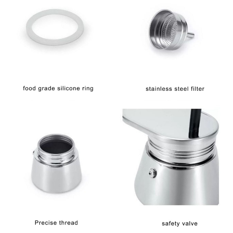 Teko Kopi Mocha Pot Stainless  - Pour Pot Aluminum ulasan dan harga