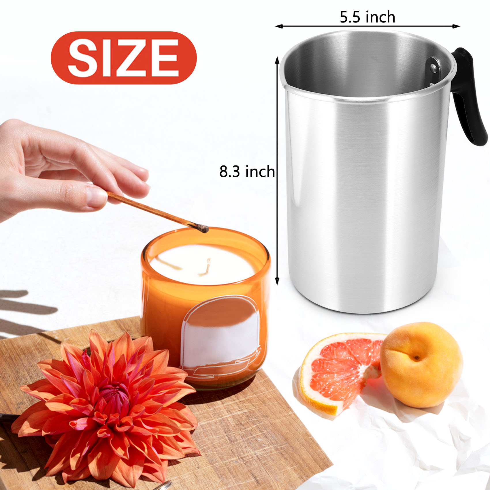 THIVN-4 Panci Tuang Lilin 4 Po - Pour Pot Aluminum ulasan dan harga